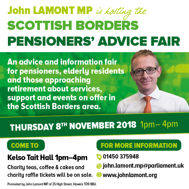 John Lamont MP Pensioners Fair