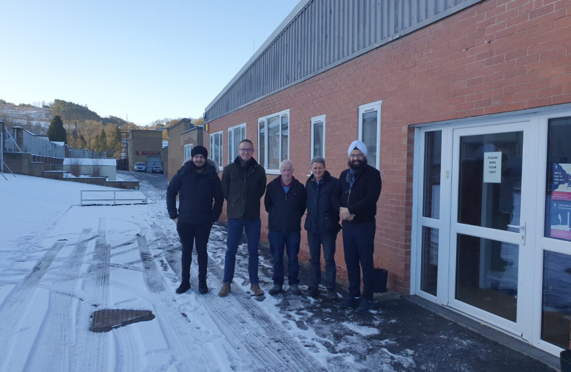 John Lamont MP meets new owners of Lyle & Scott factory