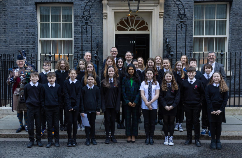 Selkirk and Kelso pupils attend Downing Street for special event