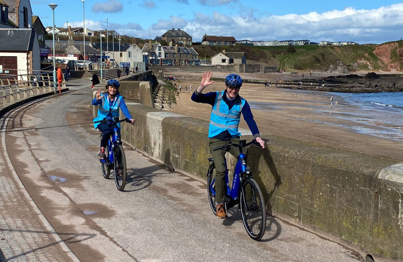 Local MP joins in Eyemouth Easter Bike Bash