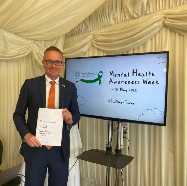 John Lamont MP at Mental Health Awareness Week event