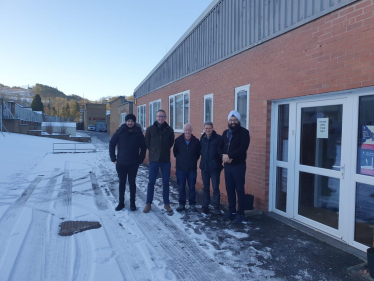 John Lamont MP meets new owners of Lyle & Scott factory