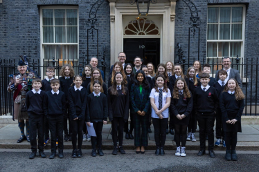 Selkirk and Kelso pupils attend Downing Street for special event